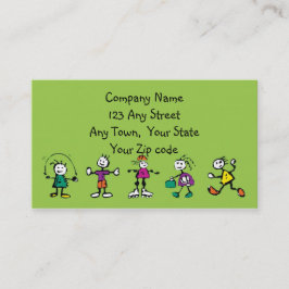 Tarjeta De Visita guarderías, guarderías, profesores o guardería