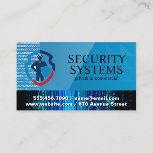 Tarjeta De Visita Guardia de Seguridad Código Cibernético Tecnol