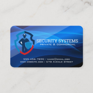 Tarjeta De Visita Guardia de Seguridad Sistemas Tech