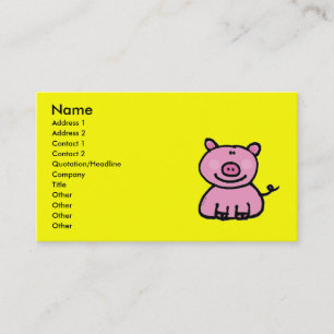 Tarjeta De Visita Guarro rosado