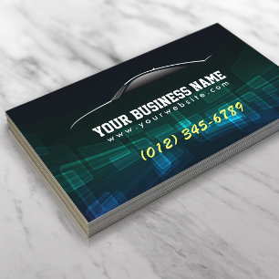 Tarjeta De Visita Guay Auto Trade Black business card