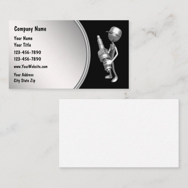 Tarjeta De Visita Guay Automotive Business Cards (Anverso / Reverso)