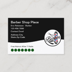 Tarjeta De Visita Guay Barber Shop Loyalty Rewards Business Cards