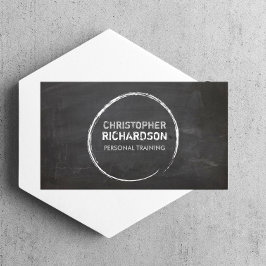 Tarjeta De Visita GUAY CHALKBOARD CIRCLE con SU NOMBRE