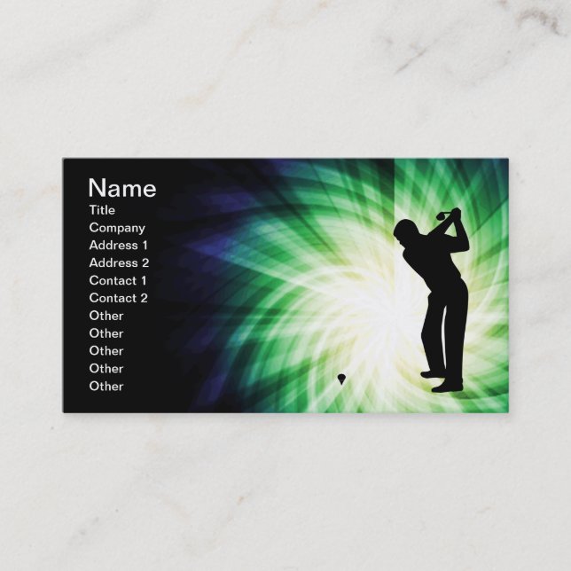 Tarjeta De Visita Guay Green Golf (Anverso)