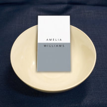 Tarjeta de visita Guay Gris mínima moderna