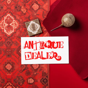 Tarjeta De Visita Guay Grunge Antique Dealer