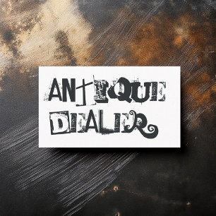 Tarjeta De Visita Guay Grunge Antique Dealer