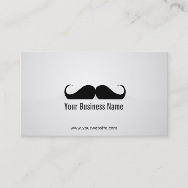Tarjeta de visita Guay Modern Mustache (Anverso)