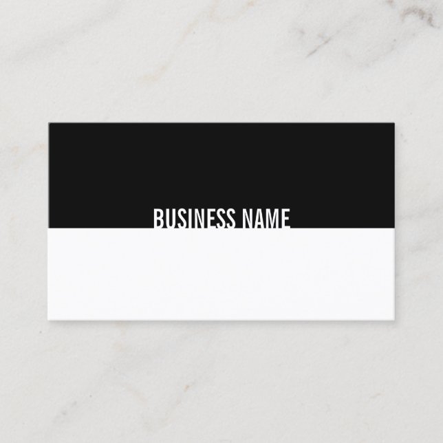 Tarjeta De Visita Guay Moderno De Diseño Sencillo Y Elegante En Blan (Anverso)