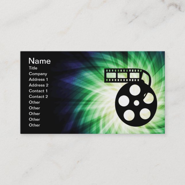 Tarjeta De Visita Guay Movie Reel (Anverso)