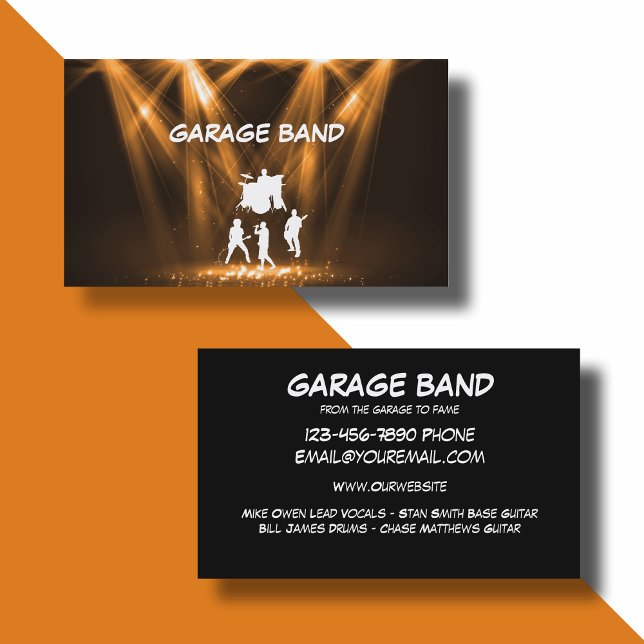 Tarjeta De Visita Guay Music Band Business Cards (Subido por el creador)