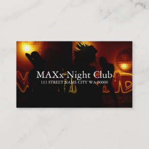 Tarjeta De Visita Guay Night Club Dancing Bar Nilife Business
