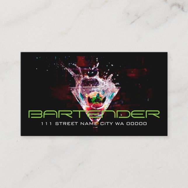 Tarjeta De Visita Guay Night Club Dancing Bar Nilife Business Bus (Anverso)