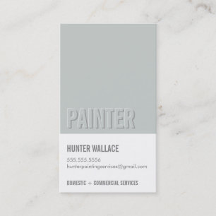 Tarjeta De Visita GUAY PAINT CHIP swatch tipo grabado en relieve de