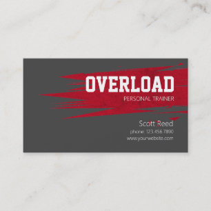 Tarjeta De Visita Guay Personal Trainer, Fitness Business Card