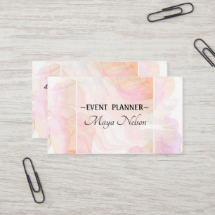 Tarjeta de visita Guay Pink Marble de lujo