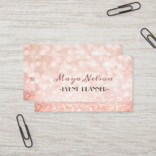 Tarjeta de visita Guay Pink Sparkly de lujo