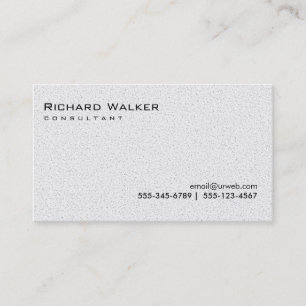 Tarjeta De Visita Guay plano profesional de color negro y gris blanc