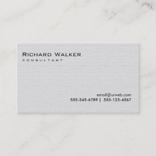 Tarjeta De Visita Guay plano profesional de color negro y gris blanc