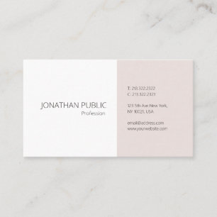 Tarjeta De Visita Guay profesional elegante de plantilla simple de m