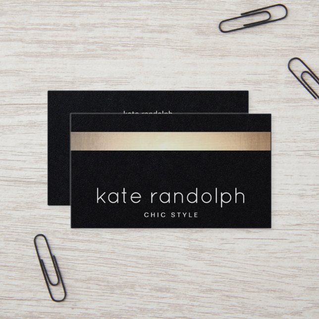 Tarjeta De Visita Guay Professional Gold Black Strike (Anverso/Reverso In Situ)