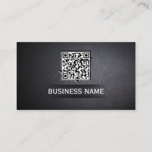 Tarjeta De Visita Guay QR Code Embed Dark Business Card