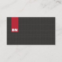 Tarjeta De Visita Guay Red Stripe Black Monogram Auto Automotive