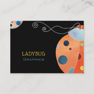 Tarjeta De Visita Guay Retro Ladybug