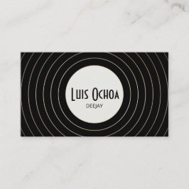 Tarjeta De Visita Guay Retro Music DJ