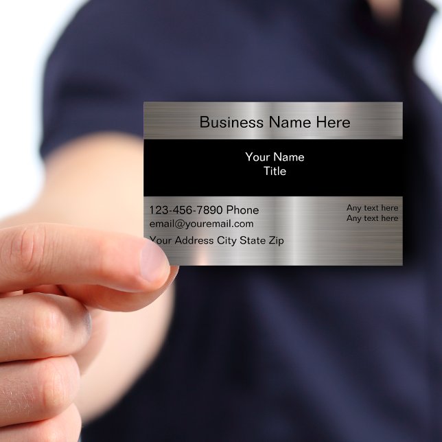 Tarjeta De Visita Guay Silver DIgitally Printed Metallic (Subido por el creador)