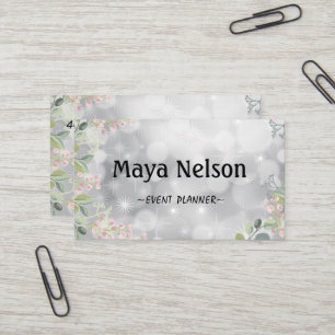 Tarjeta de visita Guay Silver Sparkly de lujo