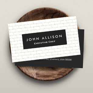 Tarjeta De Visita Guay Subway Tile Personal Chef and Catering