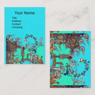 TARJETA DE VISITA GUERRA BESTIARIA MEDIEVAL, COLCHAS, FRANCOS GIGANT