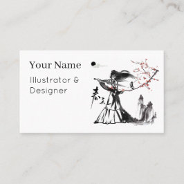 Tarjeta De Visita Guerrera Onna-musha - Gracia y Katana