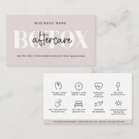 Guía de cuidado posterior a Botox moderno en taupe