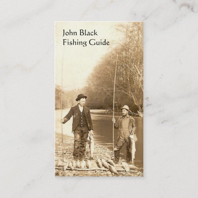 Tarjeta De Visita Guía de la pesca (Anverso)