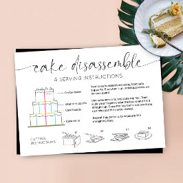 Tarjeta De Visita Guía de servicio de pasteles en niveles Elegante G