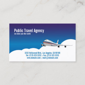Tarjeta De Visita Guía de turismo de la agencia de viajes piloto