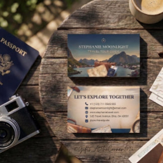Tarjeta De Visita Guía de turismo personal profesional