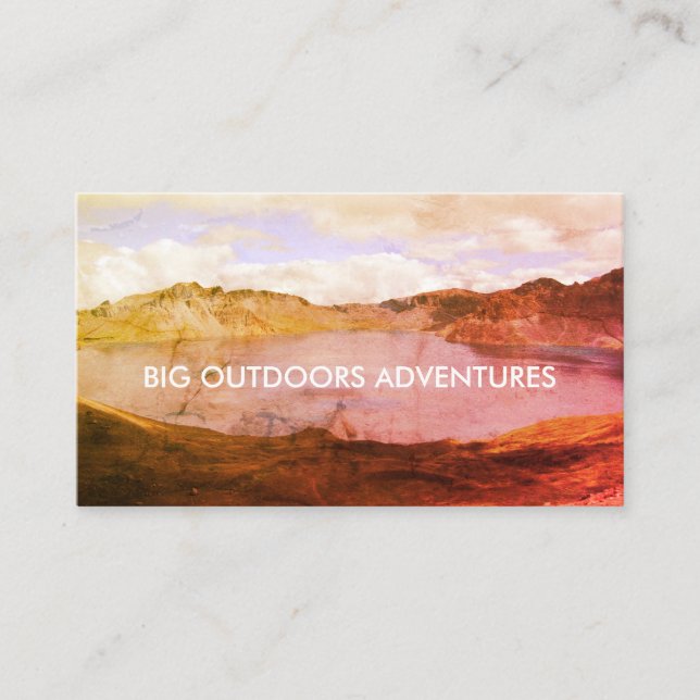 Tarjeta De Visita Guía de Viaje de Aventura para Maravillosos (Anverso)