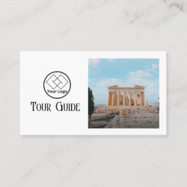 Tarjeta De Visita Guía de viajes Agente de viajes Elegante Código QR