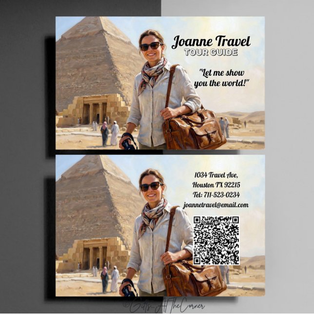 Tarjeta De Visita Guía Personal Profesional de Tours Pirámide (Subido por el creador)