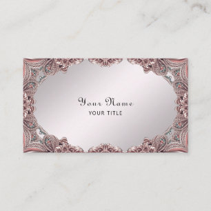Tarjeta de visita guiada ornamental