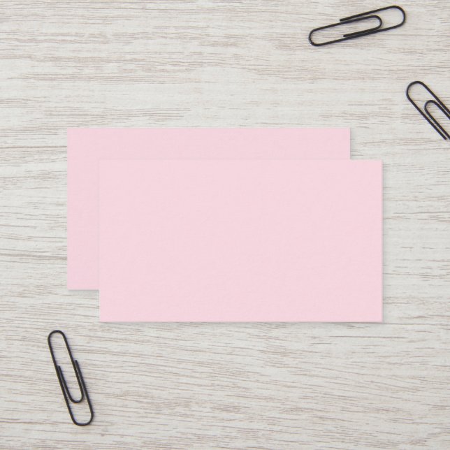 Tarjeta de visita guiada rosa (Anverso/Reverso In Situ)