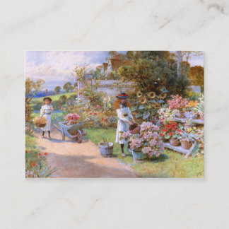 Tarjeta De Visita Guillermo Stephen Coleman: El jardín de flores