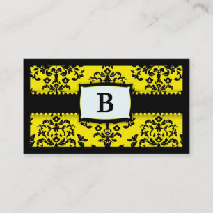 Tarjeta De Visita Guinda del pastel de 311 monogramas - abeja