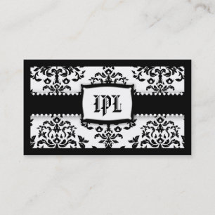 Tarjeta De Visita Guinda del pastel de 311 monogramas - el helar del