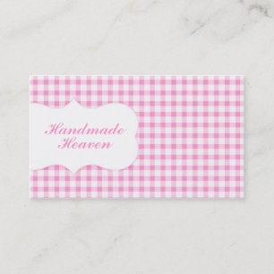 Tarjeta De Visita Guinga rosada de moda