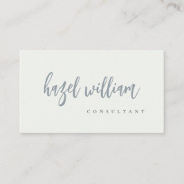 Tarjeta De Visita Guión blanco gris negro minimo moderno